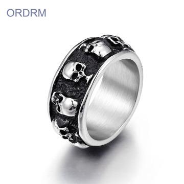 Mens Stainless Steel Skull Rings Wholesale