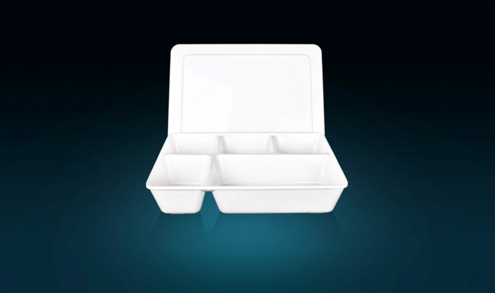 Hot Sale Five Crid Melamine Fast Food Box