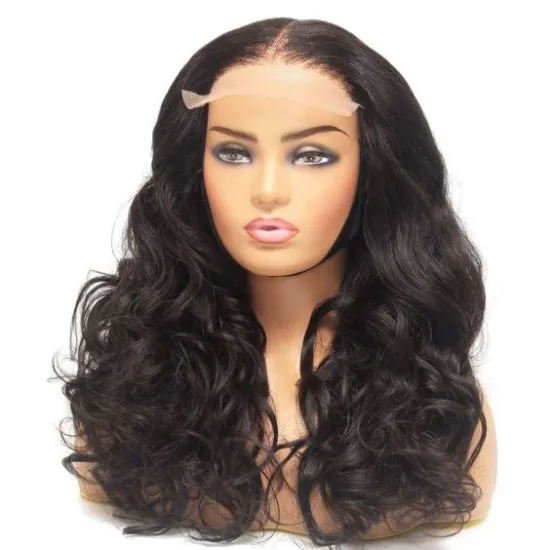 Cheap 13*4 4*4 Black Body Wave Human Hair Wigs Long straight Lace Wig Lace Front Wig Human Hair