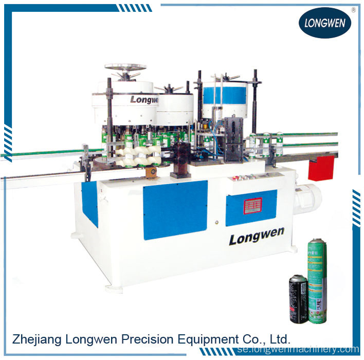 Spray Aerosol Tin Can Making Machine Production Line Necking Flanging Crimping Combination Machine