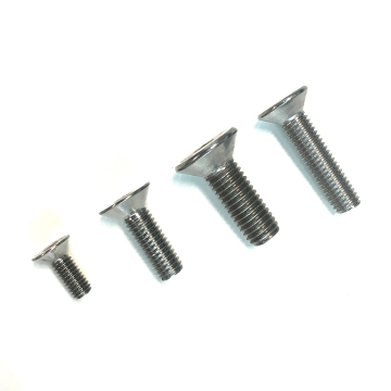 100-Piece DIN 7991 Blackened Stainless Steel Hex Socket Countersunk Head Bolts in Inch Measurement System