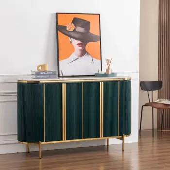 Italian Minimalist Metal Buffet Table for Modern Dining Rooms