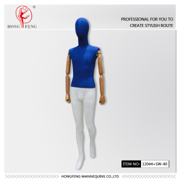 Man Mannequin covered with Blue flannelette for male
