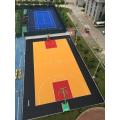Plastic floor interlocking sport court tiles for futsal