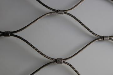 Stainless Steel Ferruled Aviary Wire Rope Cable Zoo Mesh