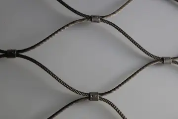 Stainless Steel Ferruled Aviary Wire Rope Cable Zoo Mesh