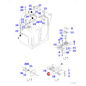 Bulldozer D155C-1 SWITCH 195-911-4640