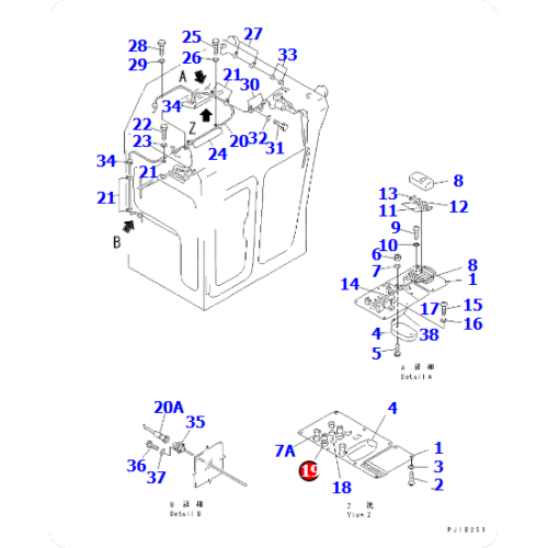 Bulldozer D155C-1 SWITCH 195-911-4640