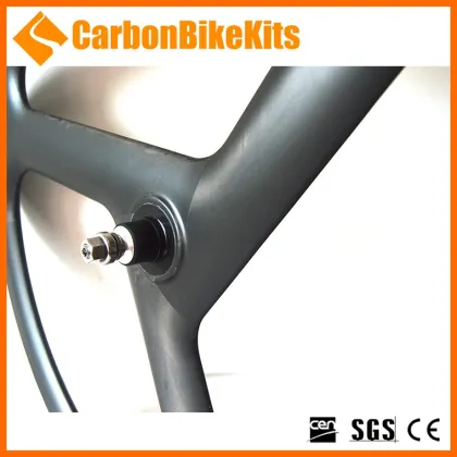 CBK T700 lightweight carbon fiber 700C road track 3 spoke bicycle wheel