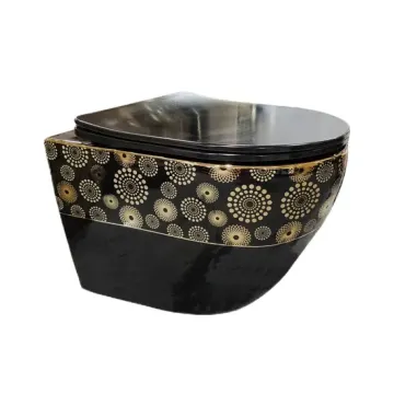 Round Wall-Mounted Ceramic Toilet Bowl