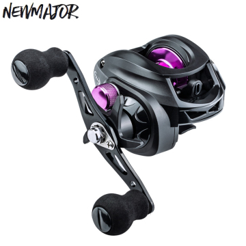 NEWMAJOR 8Kg 12+1 7.2:1 Baitcasting Reel with N42 Neodymium Magnet and Metal Material