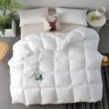 White Comforter soft thick quilt duvet for single double bed Autumn Spring Winter comforter blanket polyester filler King Queen