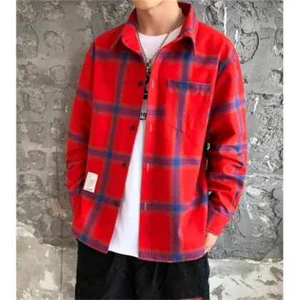 Men's Long Sleeve Plaid Shirt