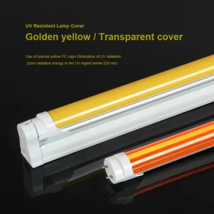 UV-Free LED Lamp T8 1700K Yellow Cover for Semiconductor Factory Lighting