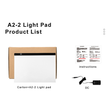 A2 Stor storlek ABS LED ritbord