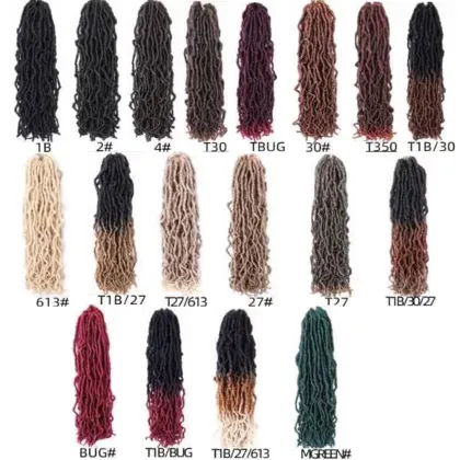 Wavy Bobbi Boss Nu Locks Twist Faux Crochet Hair Extensions Natural Bobbi Boss Ombre Nu Locks Expression Synthetic Braiding Hair