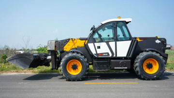 18m high-lift fork loader for port use Rhinoceros telehandler heavy-duty forklift for bulk material handling