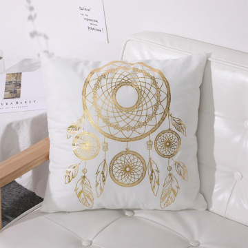 American modern yellow irregular pattern sofa cushion cover