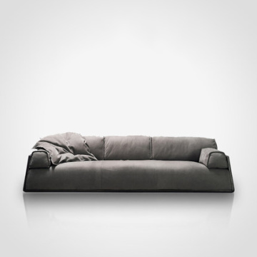 Szara tkanina tapicerowana sofa wygodna sofa Boliia