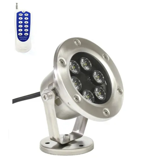 IP68 Waterproof LED Fountain Lamp - Multi-Color Change RGB Spotlight with Remote Control, 6W