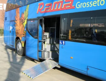 Electric and Manual Automatic Bus  Wheelchair Ramp For Disable People