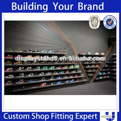 footwear display shelf