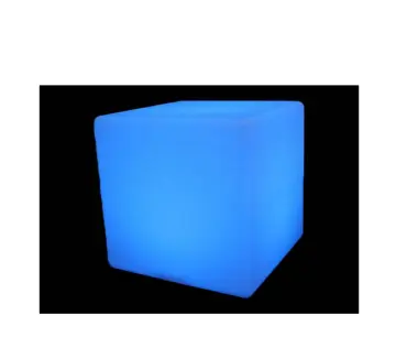 Rechargeable Color Changing Outdoor Waterproof LED Cube Table