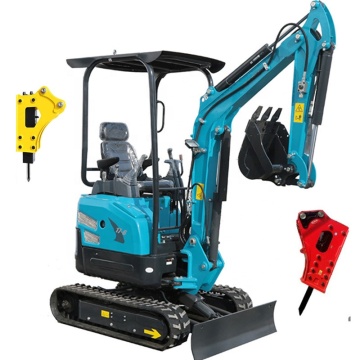Certyfikowane mini hydrauliczne koparki: małe koparki z China Factory - 1 ton do 1,7 ton, tanie ceny