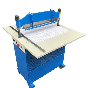 Electric Fabric Ribbon Cutter Leather Belt Cutting Machine with 600mm Blade