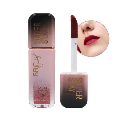  BBC Custom Lip Glaze Hydrating Matte Lip Glaze - Waterproof, Non-Stick Adult Lip Tint Stain 