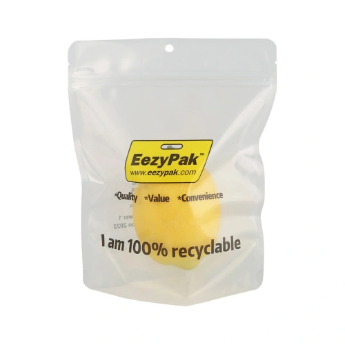 Doypack with zipper - transparent - 100 g