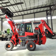 SYNBON multifunctional Mini Excavator Towable Backhoe Loader SY746A