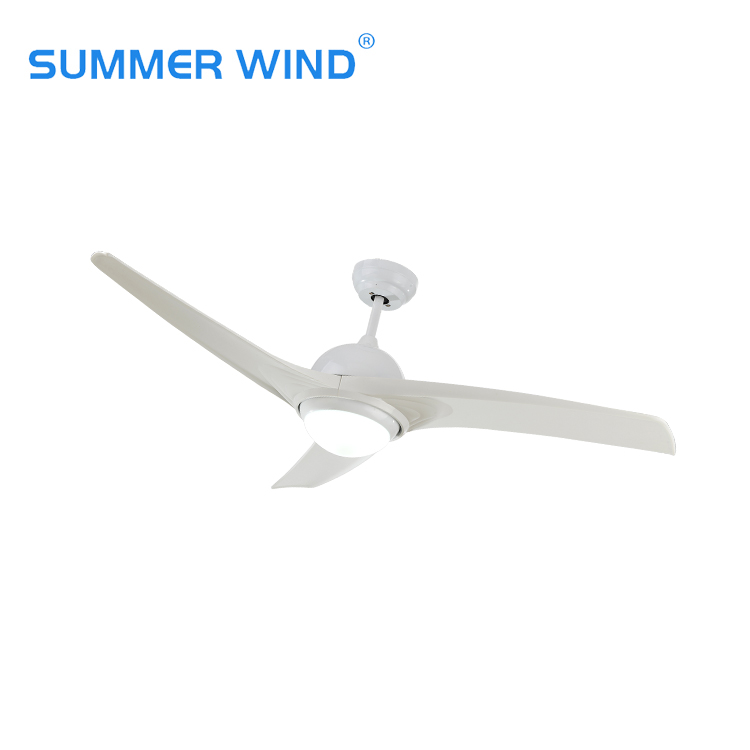 Modern simple hotel ceiling fan with light