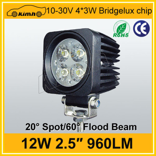 Excellent CE/ROHS Certification 12w offroad led work light