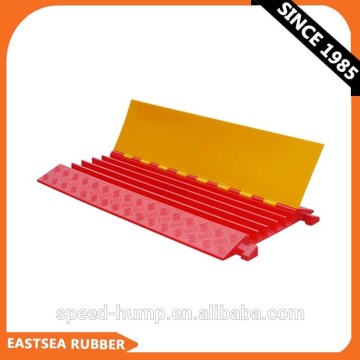 Outdoor Orange & Yellow Heavy Duty PU Plastic 5 Channel Cable Guard