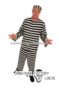 Longevity Prison uniform set in white& balck