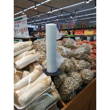 Transparent Flat Plastic Bags on Roll for Supermarket