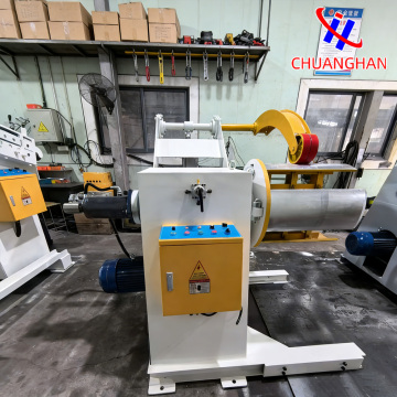 آلة فك اللفائف الآلية لمعالجة المواد في خط الضغط