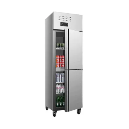 Customized Commercial Double-Door Stainless Steel Double-Temperature Freezer