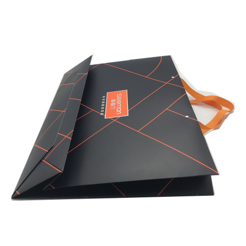Coated paper offset printing gift handbag