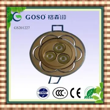 Aisle lighting ceiling recessed 3w led light GS201227