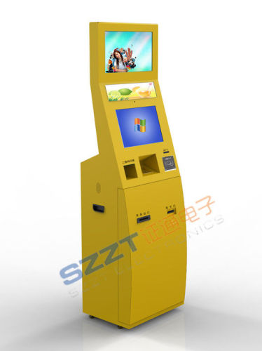 Zt2188 Ticket / Card Dispenser / Bill Payment Kiosk With Dual Screen, Barcode Reader