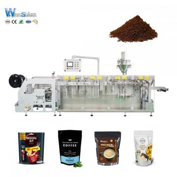 Automatische horizontale Rollfilm Kaffeepulver Milk Pulver DOYPACK -SABE mit Reißverpackungsmaschine