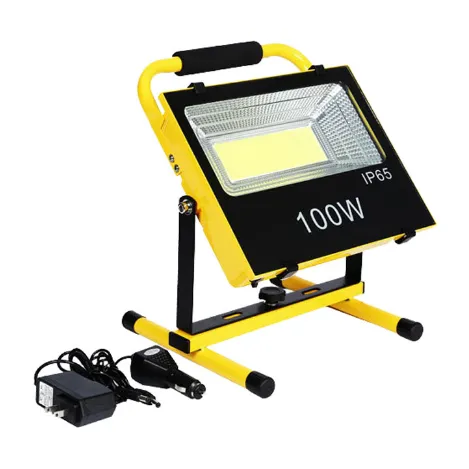 Rotating Stand Solar Workshop Light: Outdoor Emergency, Camping, Yard, Garage, 4 Lighting Modes - Rechargeable Worklight