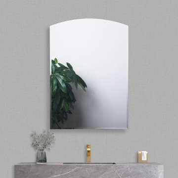 Miroirs de bain sans cadre: bord simple, en gros, biseauté, de forme irrégulière - parfait pour le maquillage et l'utilisation de la salle de bain - fabriquée en Chine