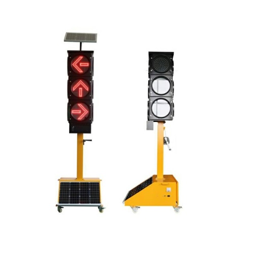 300mm 400mm Solar Mobile Portable Traffic Light For Emergency