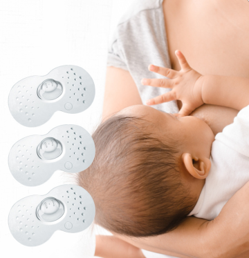 2Pack Breastfeeding Nipple Shields with Sterilizing Storage