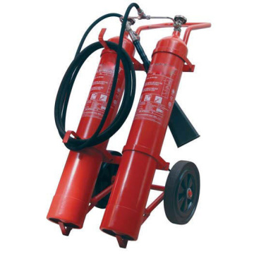 Double cylinder 24kg wheeled co2 fire extinguisher