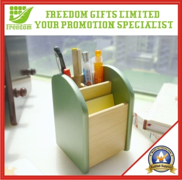 Wooden Customized Brush Pot (FREEDOM-PT001)