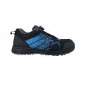 Black Blue Flyknit Low Cut Safety Shoes